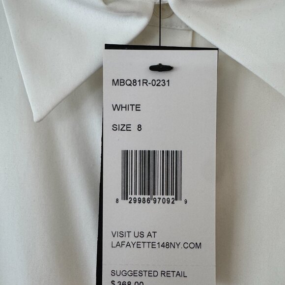 Lafayette 148 NY White Tunic Shirt - Picture 2 of 4